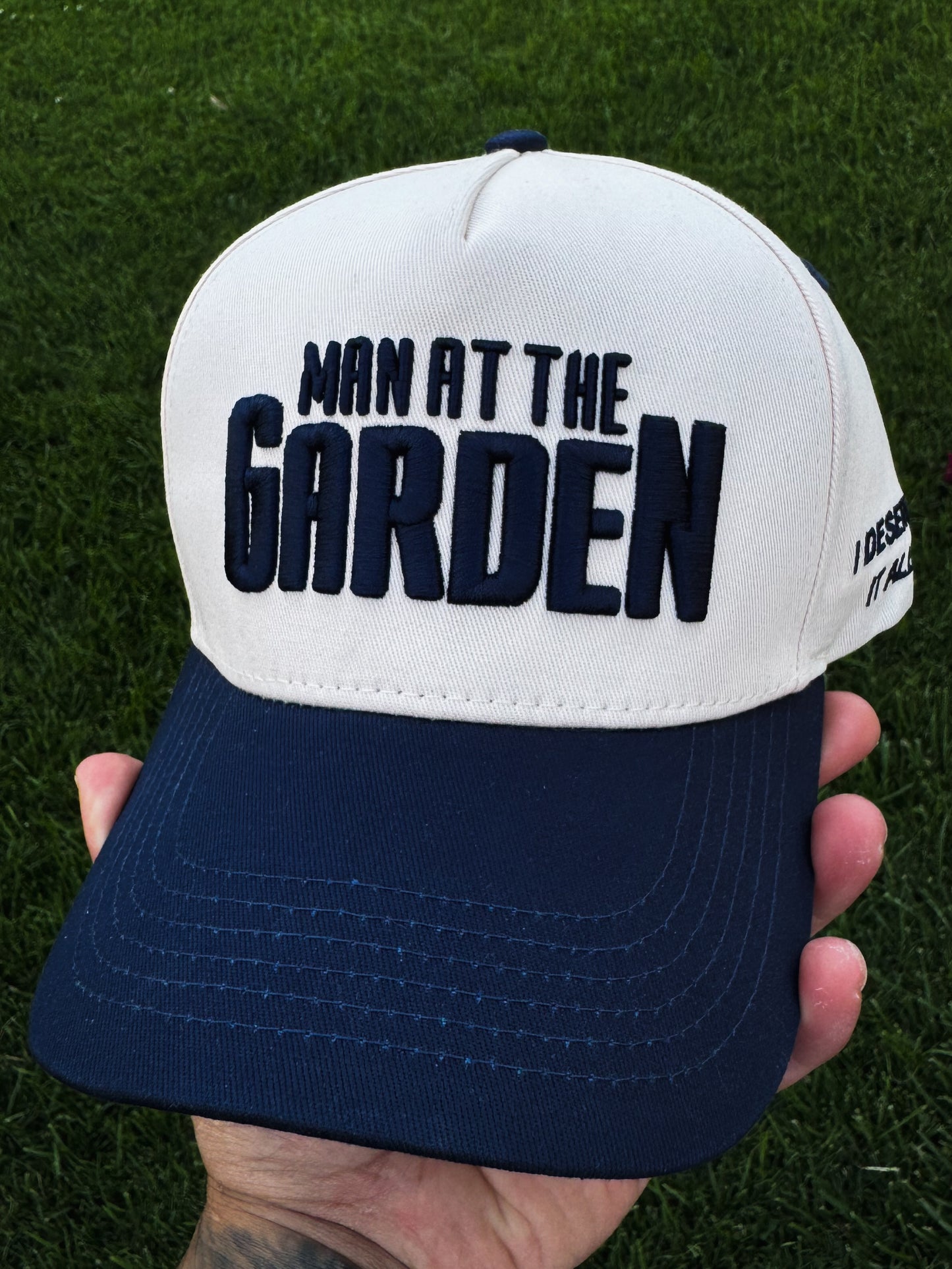 Man At The Garden Snapback Hat