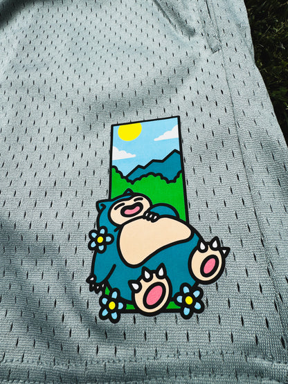 Snorlax "Rest" Mesh Shorts