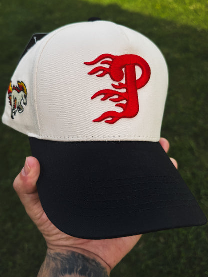 Philly Fire-Type Black Brim Snapback Hat