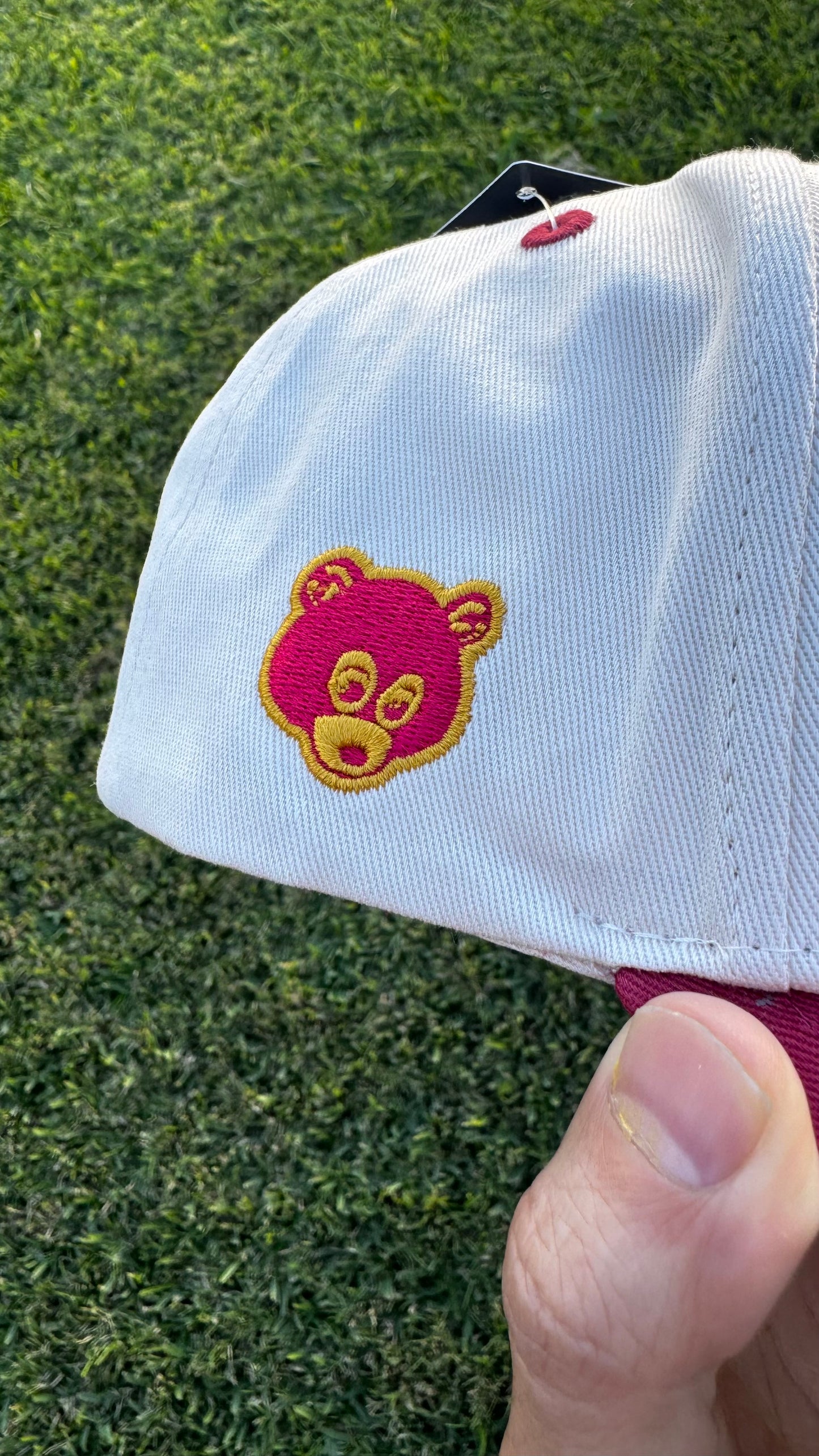 Dropout 🐻 (Cream/Maroon) Snapback Hat