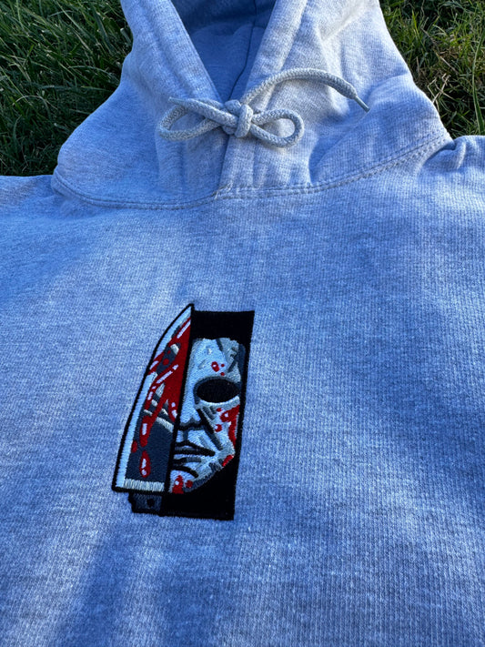 Halloween “He Came Home” Embroidered Hoodie