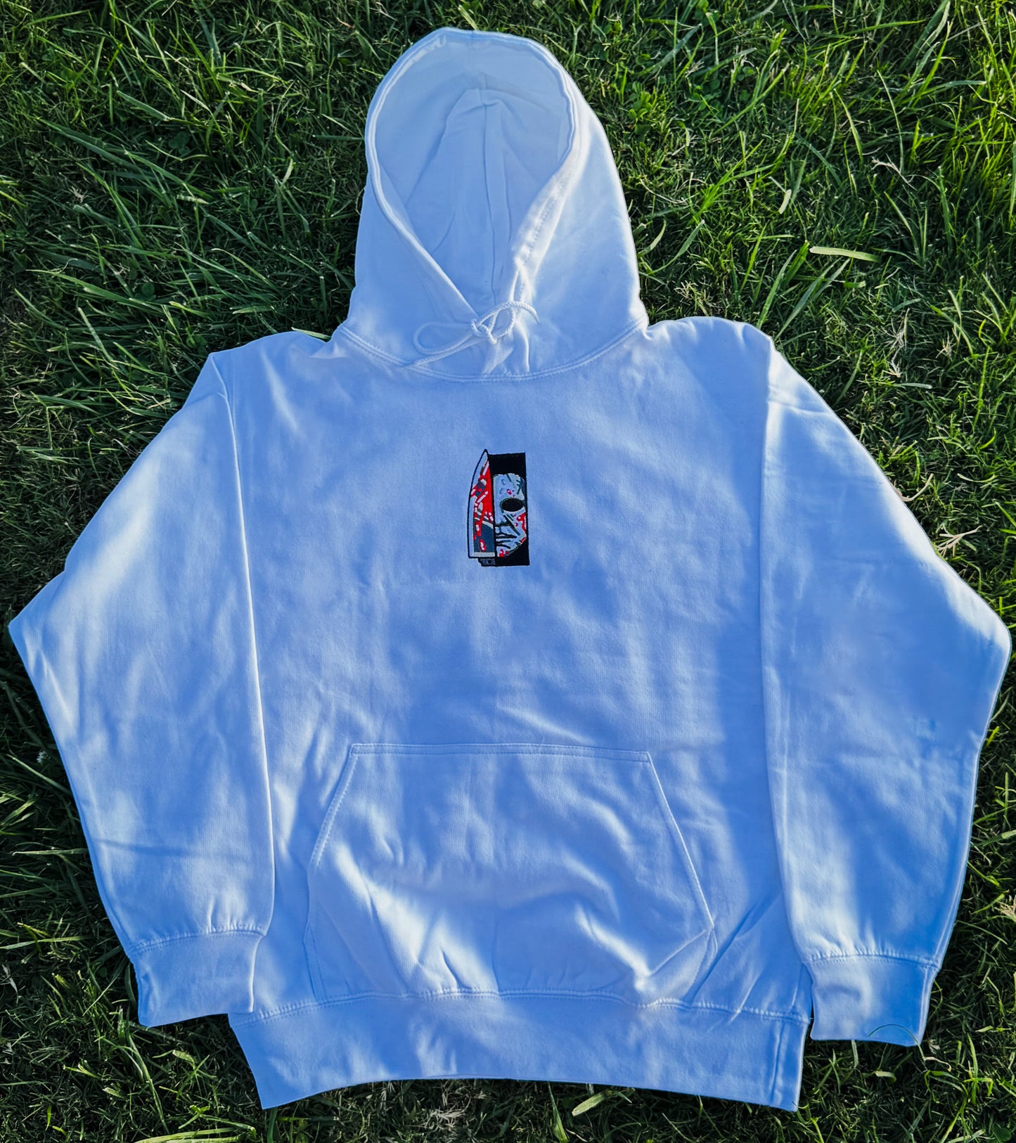 Halloween “He Came Home” Embroidered Hoodie