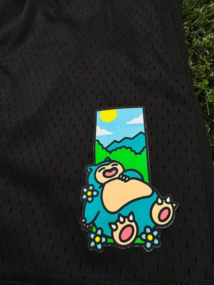 Snorlax "Rest" Mesh Shorts