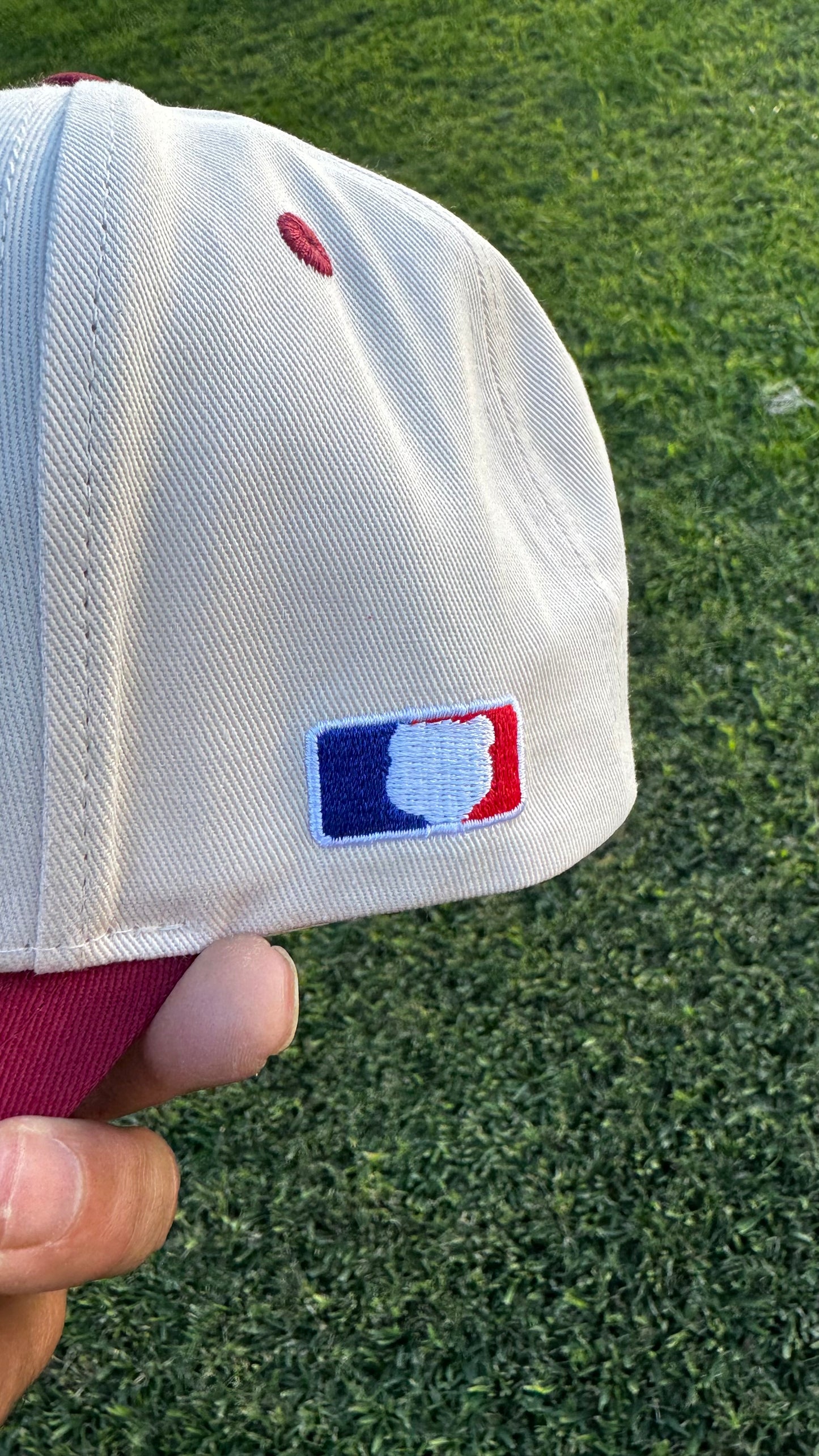 Dropout 🐻 (Cream/Maroon) Snapback Hat