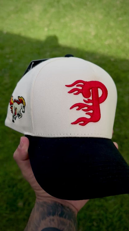 Philly Fire-Type Black Brim Snapback Hat